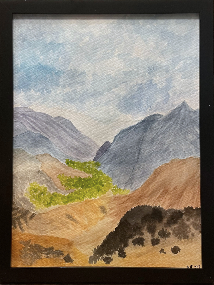 Watercolor Landscape - Painting-Waimea Canyon