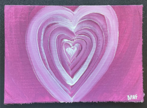 Valentine’s Day Art Ideas - Heart Valentine's Day Painting