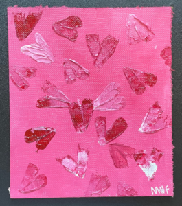 Valentine’s Day Art Ideas - Hearts Valentine's Day Painting