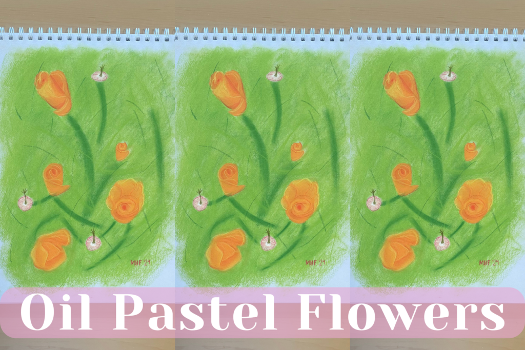 Oil Pastel Flowers