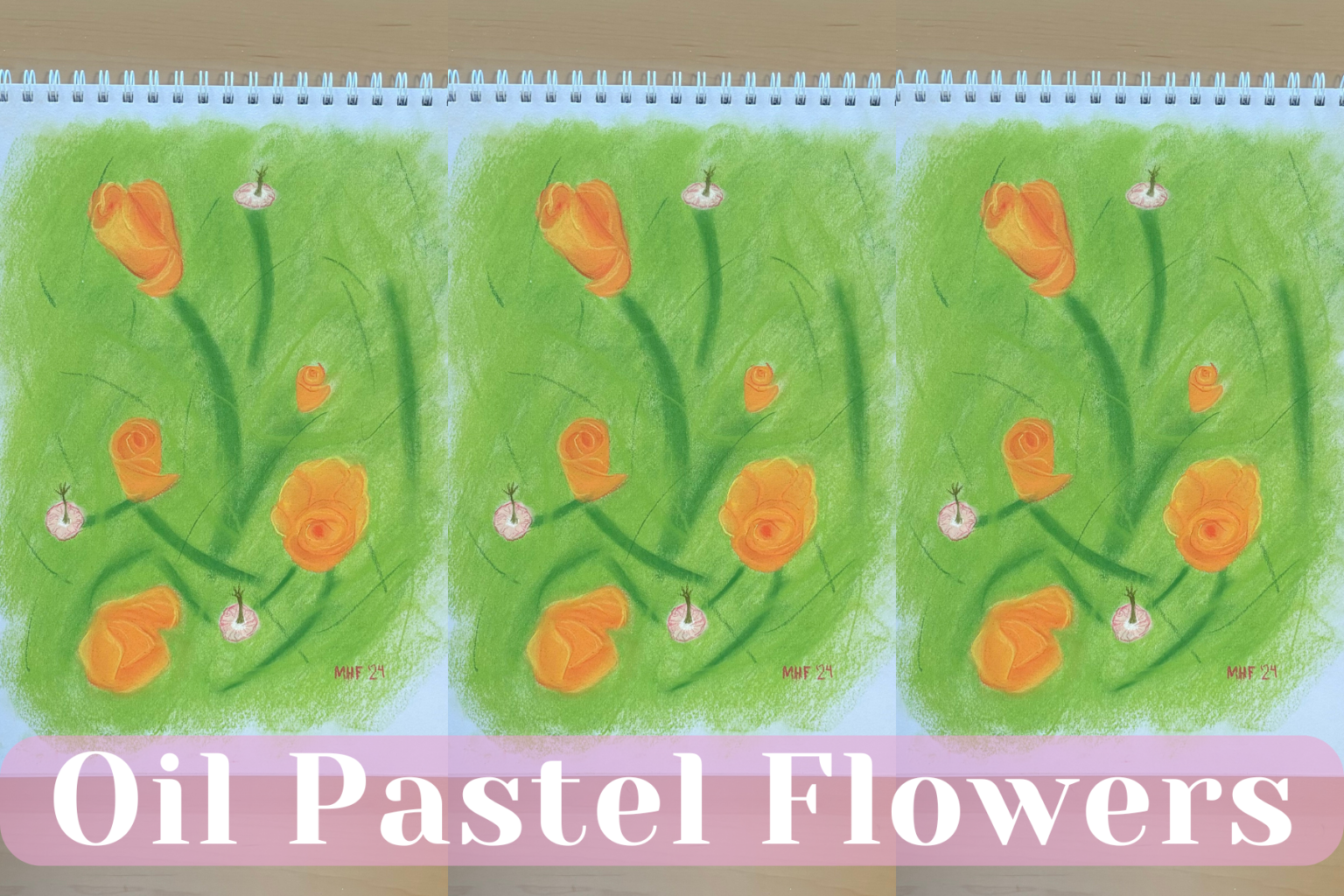 How to Paint an Oil Pastel Day and Night Drawing Easy in 7 Steps