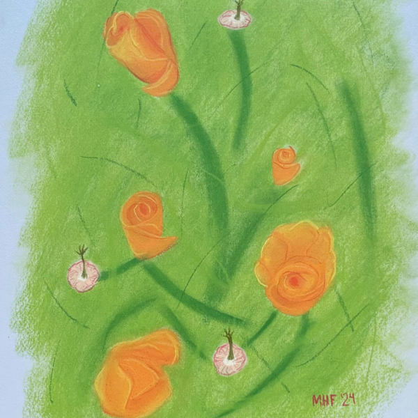 Oil Pastel Flowers in 7 Easy Steps