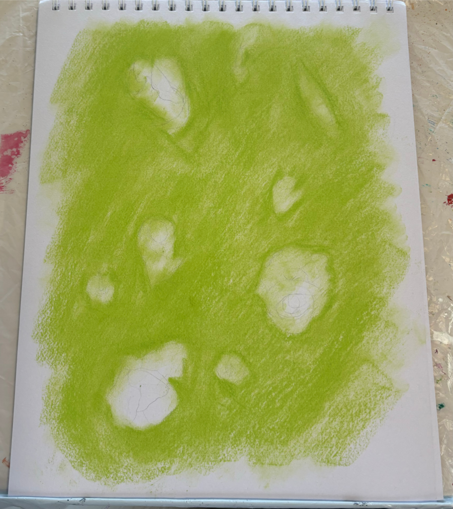 Oil Pastel Green