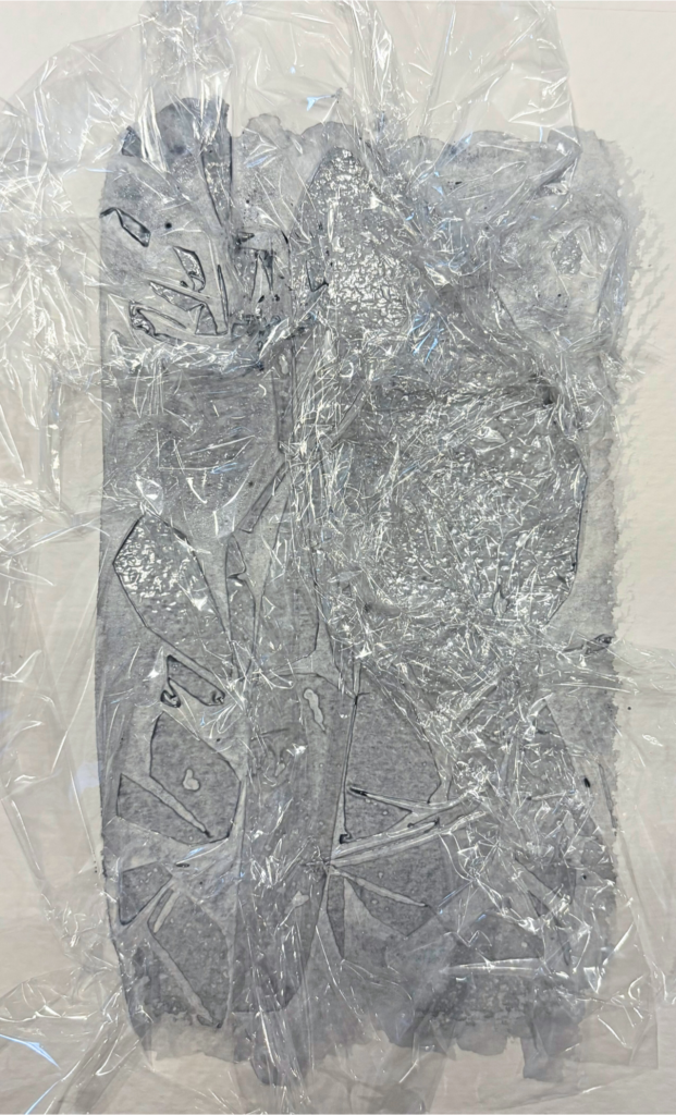 watercolor plastic wrap