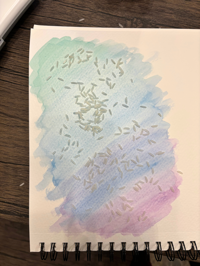 watercolor rice