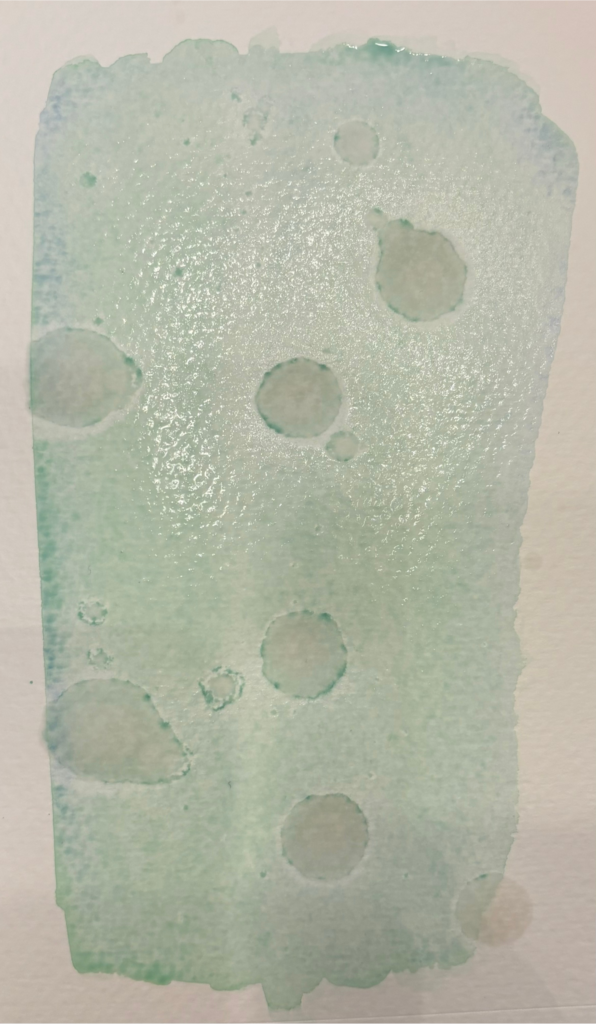 watercolor rubbing alcohol