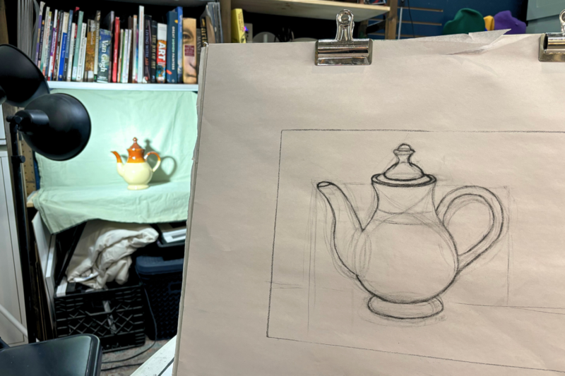 still life drawing example