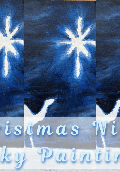 Christmas Night Sky Painting header