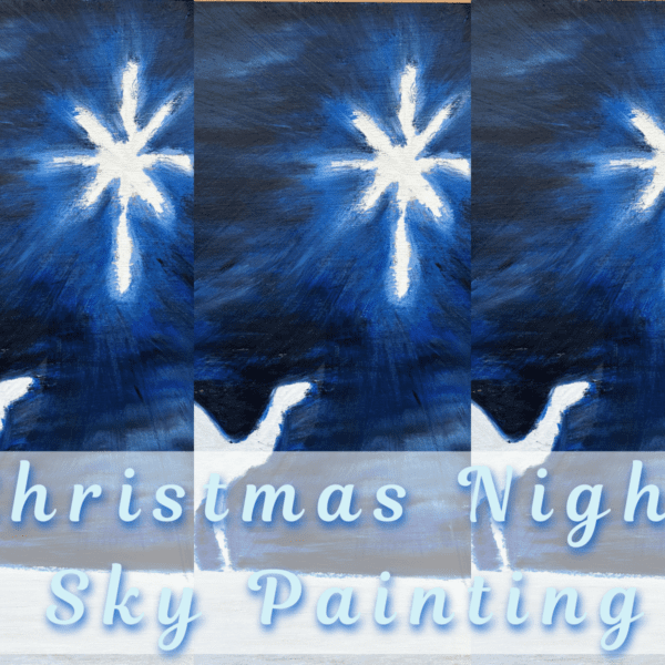 3 Steps to Make a Christmas Night Sky Painting Like a Pro