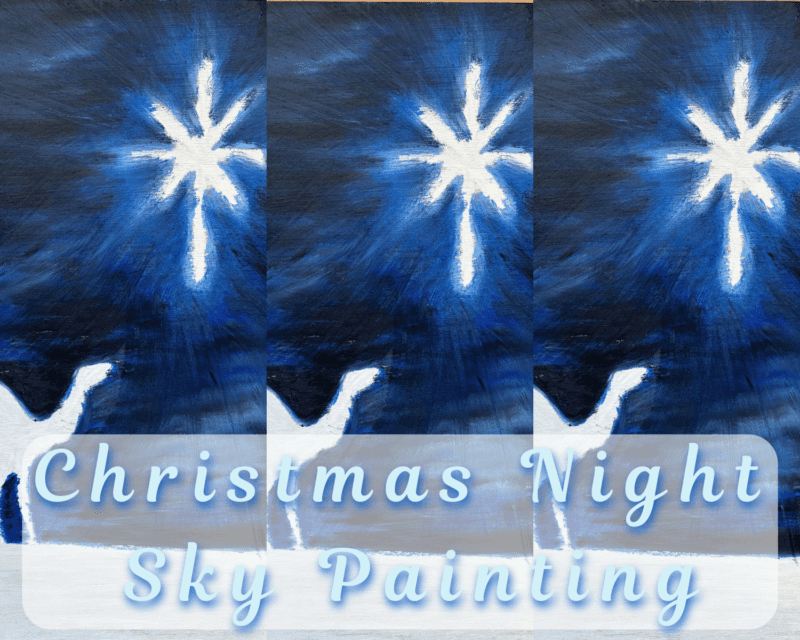 Christmas Night Sky Painting header