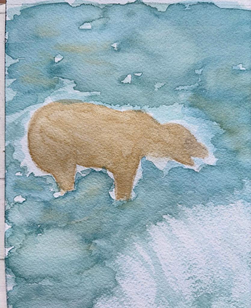 Bear Watercolor Painting