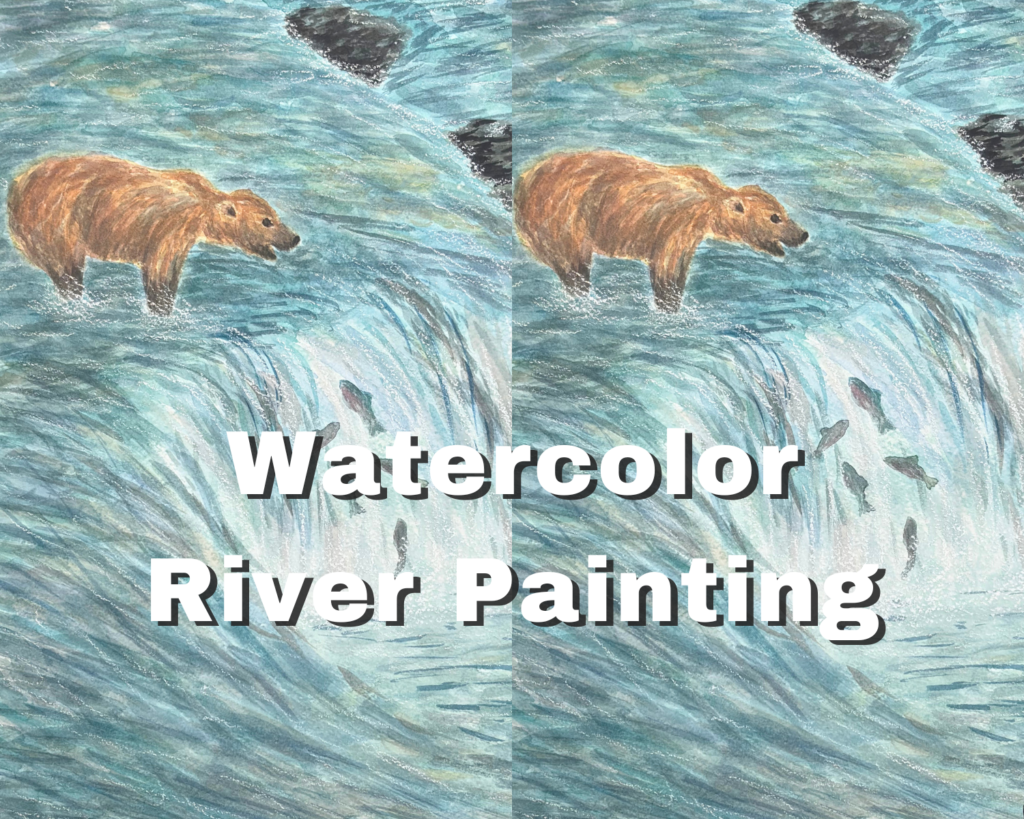 Watercolor River Painting