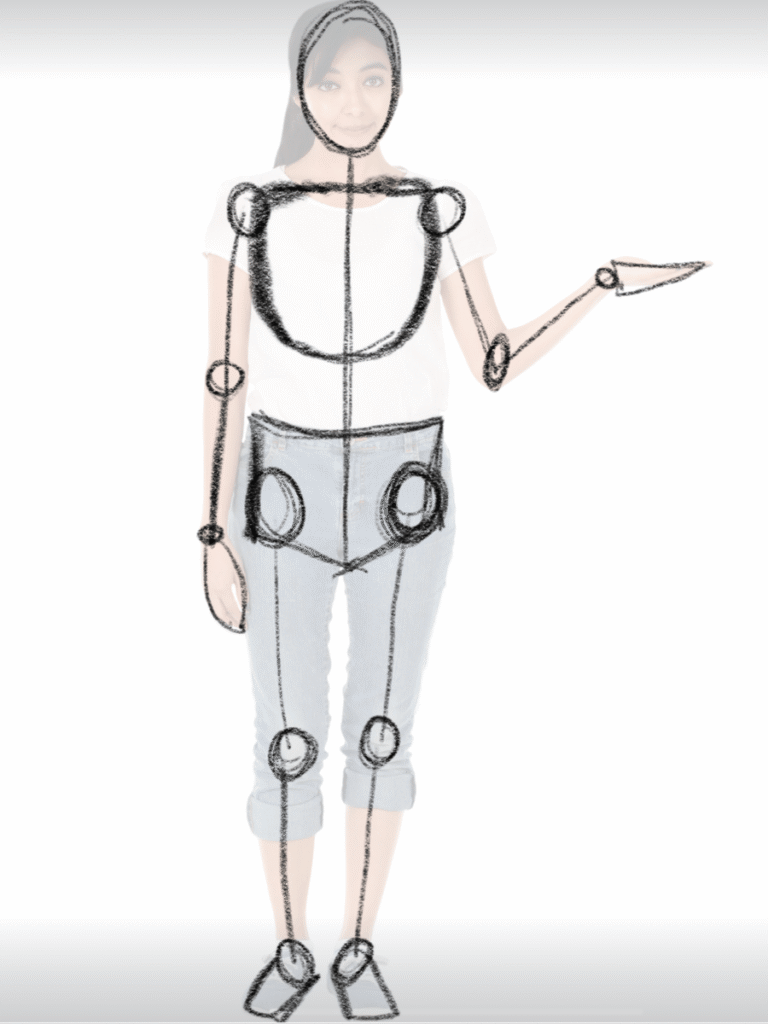 Female Figure Drawing Easy