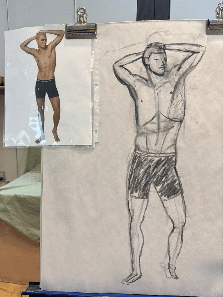 Male Body figure drawing